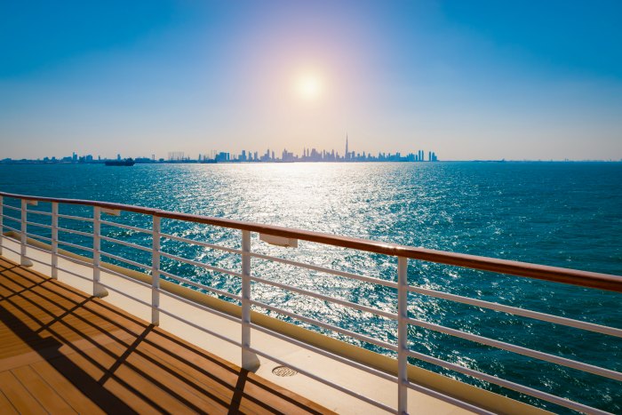 Dubai from a Cruise Ship